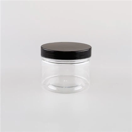 Frascos de plástico de 8 onças com tampas